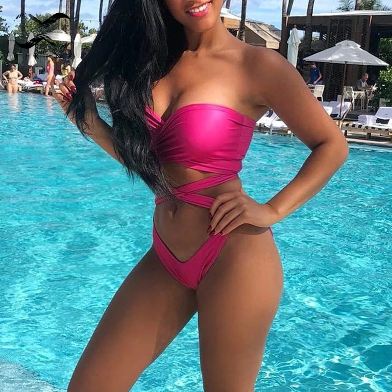 Bikinx Summer bandage swimsuit one piece Push up sexy swimwear women bathing suit High cut bikini 2019 new biquini neon monokini
Bikinx Summer bandage swimsuit one piece Push up sexy swimwear women bathing suit High cut bikini 2019 new biquini neon monokini