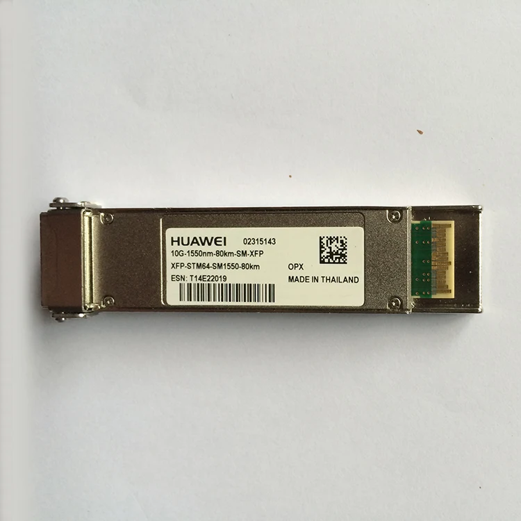 HUAWEI 02315143 10G-1550nm-80km-SM-XFP XFP-STM64-SM1550-80km MADE IN THAILAND single mode XFP
HUAWEI 02315143 10G-1550nm-80km-SM-XFP XFP-STM64-SM1550-80km MADE IN THAILAND single mode XFP
