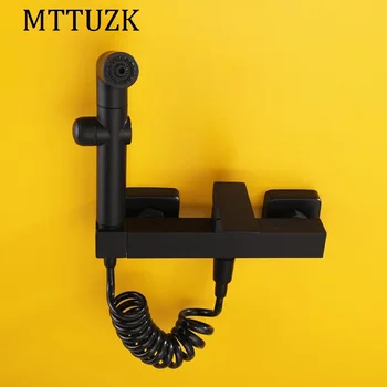 MTTUZK Square Toilet Bidet Spray Gun Hot & Cold Mixer Valve with Hose, Handheld Bidet , Portable Hand Held Bidet Shower Set
MTTUZK Square Toilet Bidet Spray Gun Hot & Cold Mixer Valve with Hose, Handheld Bidet , Portable Hand Held Bidet Shower Set