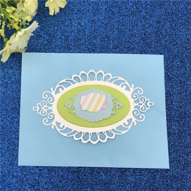 Metal Cutting Dies Picture frame Oval tencils for DIY Scrapbooking/photo album Decorative Embossing DIY Paper Cards
Metal Cutting Dies Picture frame Oval tencils for DIY Scrapbooking/photo album Decorative Embossing DIY Paper Cards