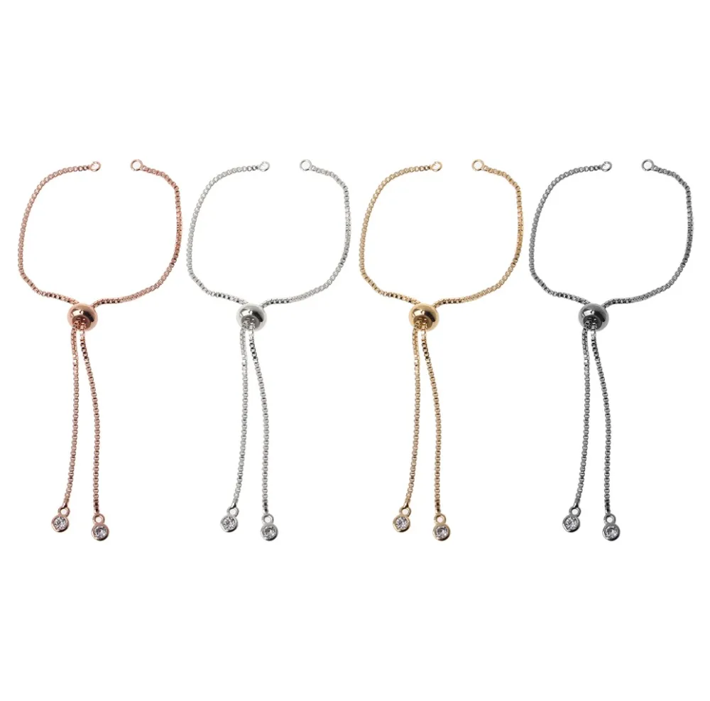 High Quality Fashion Bracelet for Women Adjustable Brass Bracelet Slide Extender Chain with Ball Ends for Jewelry Making
High Quality Fashion Bracelet for Women Adjustable Brass Bracelet Slide Extender Chain with Ball Ends for Jewelry Making