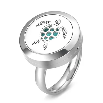10pcs/lot 20mm Essential Oil Diffuser Ring Turtle Design Stainless Steel Locket Aromatherapy Ring Diffuser for Men Women
10pcs/lot 20mm Essential Oil Diffuser Ring Turtle Design Stainless Steel Locket Aromatherapy Ring Diffuser for Men Women