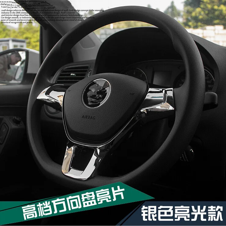 Car Steering Wheel Cover ABS Chrome Trim Sticker For Volkswagen VW GOLF 7 GTi MK7 New POLO 2014-2016 Lamando Jetta 2015 2016
Car Steering Wheel Cover ABS Chrome Trim Sticker For Volkswagen VW GOLF 7 GTi MK7 New POLO 2014-2016 Lamando Jetta 2015 2016