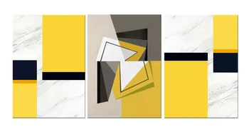 3 Piece Abstract Geometric Yellow Black White Canvas Wall Art Pictures for Living Room Canvas Painting Decorative pictures
3 Piece Abstract Geometric Yellow Black White Canvas Wall Art Pictures for Living Room Canvas Painting Decorative pictures