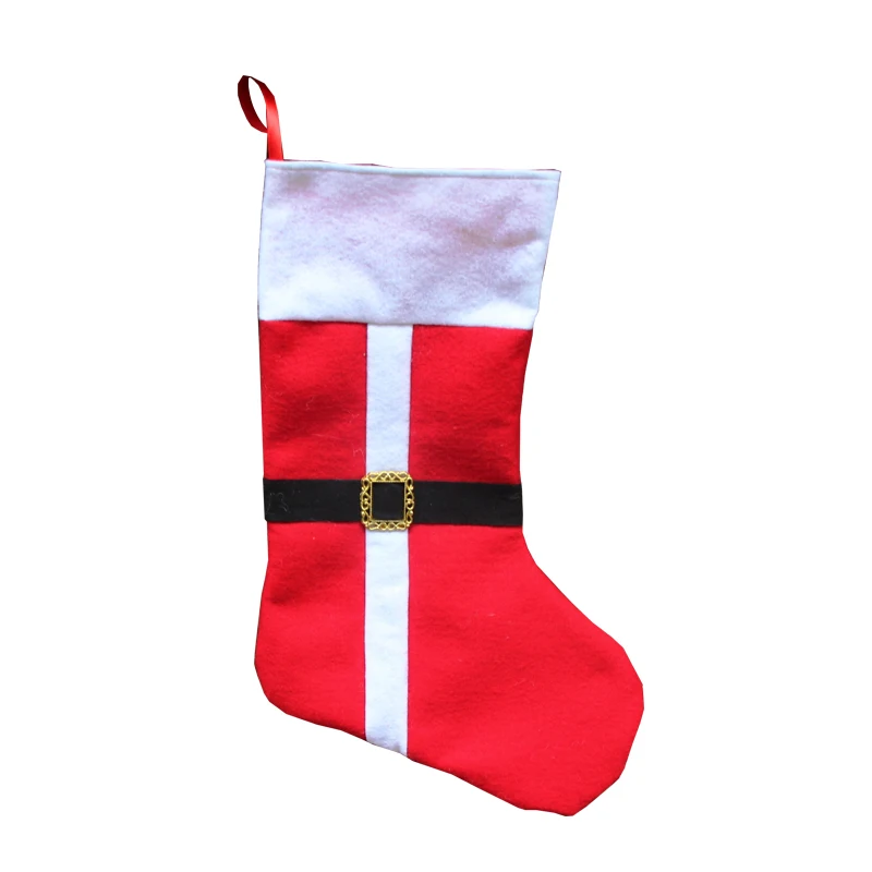 Image 2016 New Year Merry Christmas Lovely Vintage Christmas Decoration Gift Holders Stocking Bag Christmas Ornament Socks JJ863