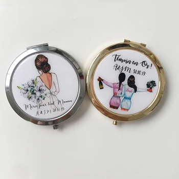 Unique Custom logo birthday Wedding Bride to portable compact mirror Bridesmaid gifts Personalized gift
Unique Custom logo birthday Wedding Bride to portable compact mirror Bridesmaid gifts Personalized gift