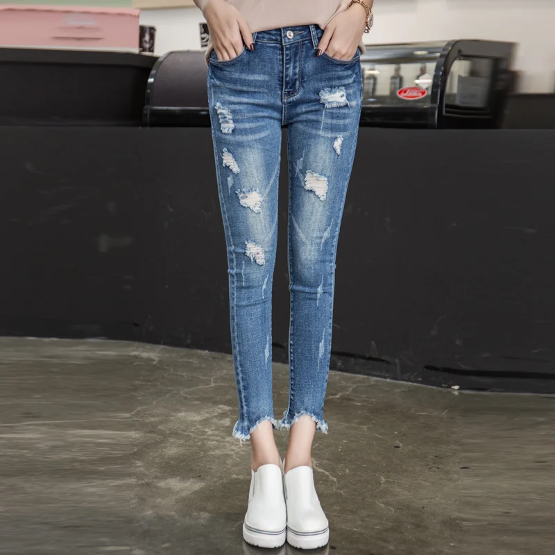 2019 New Ultra Stretchy Blue Tassel Ripped Jeans Woman Denim Pants Trousers For Women Pencil Skinny Jeans
2019 New Ultra Stretchy Blue Tassel Ripped Jeans Woman Denim Pants Trousers For Women Pencil Skinny Jeans