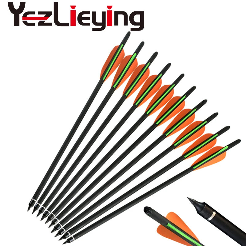 12PCS High Quality 16 17 18 20 22 Inch With Replace Arrow Tip Carbon Arrows Arrow for Archery Hunting Crossbow 
12PCS High Quality 16 17 18 20 22 Inch With Replace Arrow Tip Carbon Arrows Arrow for Archery Hunting Crossbow