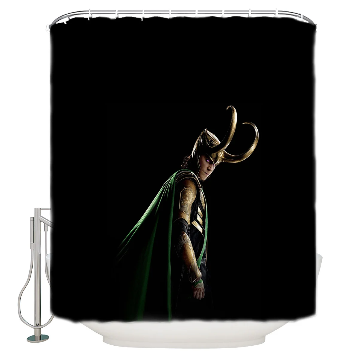 Superhero Loki Endgame Shower Curtain Mat Polyester Fabric with 12 Hooks Waterproof
Superhero Loki Endgame Shower Curtain Mat Polyester Fabric with 12 Hooks Waterproof
