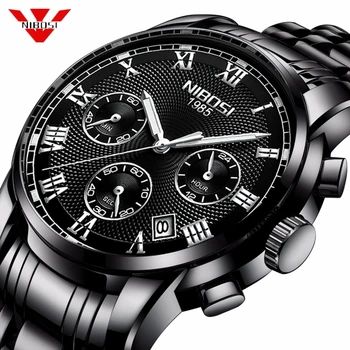 NIBOSI Men Watch Top Luxury Brand Stainless Steel Business Clock Chronograph Army Sport Quartz Male Watches Relogio Masculino
NIBOSI Men Watch Top Luxury Brand Stainless Steel Business Clock Chronograph Army Sport Quartz Male Watches Relogio Masculino