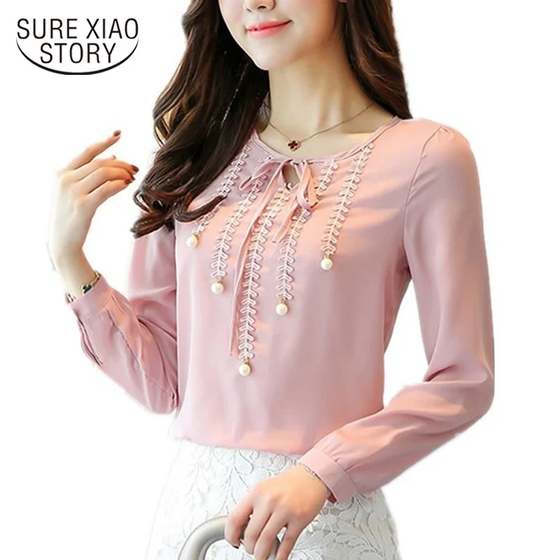 2019 new female autumn Korean version chiffon long sleeve blouses women clothing OL style casual shirts women tops D81 30
2019 new female autumn Korean version chiffon long sleeve blouses women clothing OL style casual shirts women tops D81 30