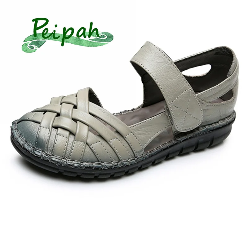 PEIPAH 2019 Handmade Vintage Genuine Leather Women Flat Snadals Shoes Summer Leather Sandals For Woman Sandalias Mujer
PEIPAH 2019 Handmade Vintage Genuine Leather Women Flat Snadals Shoes Summer Leather Sandals For Woman Sandalias Mujer