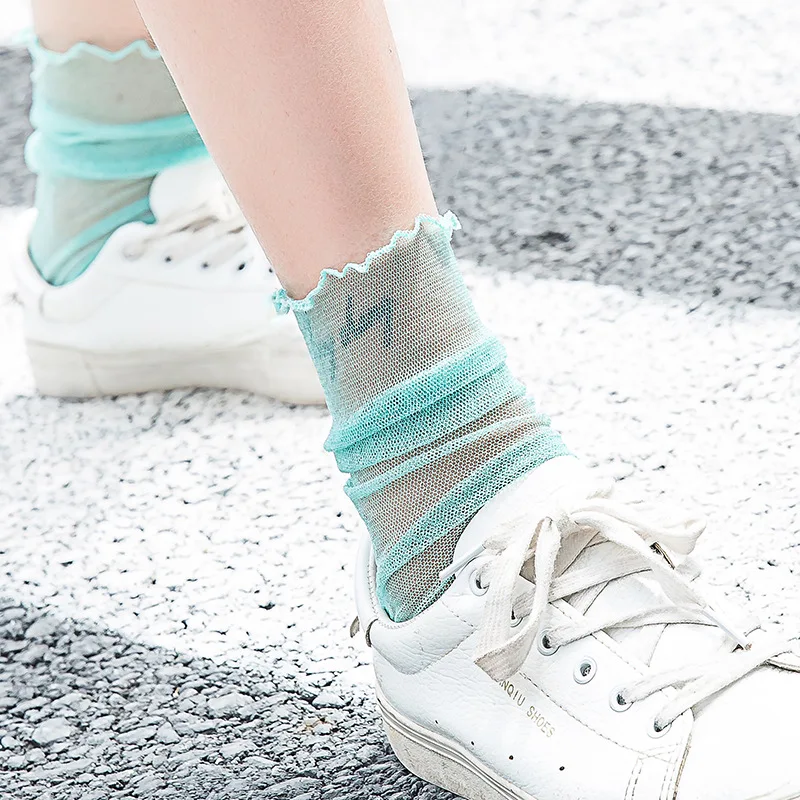Super Thin Transparent Glitter Socks Women Shiny Long harajuku Sock Solid Ladies Funny Socks Happy Novelty Woman Mesh Socks Sexy
Super Thin Transparent Glitter Socks Women Shiny Long harajuku Sock Solid Ladies Funny Socks Happy Novelty Woman Mesh Socks Sexy
