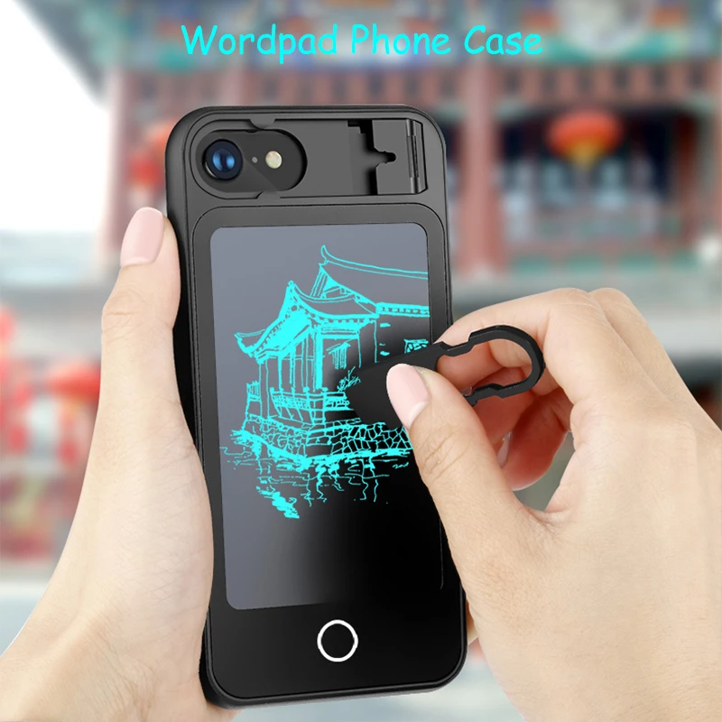 LCD Wordpad Phone case For iPhone X 6 6S 7 8 Plus Silicon bumper Painting Drawing Graffiti board Writing Tablet Folding Stand
LCD Wordpad Phone case For iPhone X 6 6S 7 8 Plus Silicon bumper Painting Drawing Graffiti board Writing Tablet Folding Stand