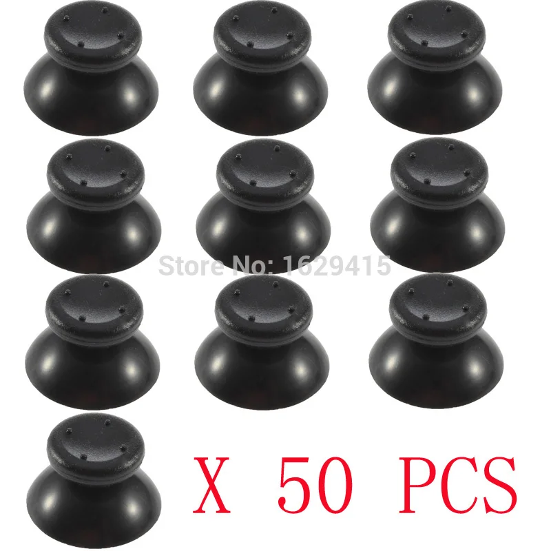 

IVYUEEN 50 pcs for Microsoft Xbox 360 controller Black / Gray Analog Sticks Thumbsticks Joystick Cap Mushroom Head Grip Cover