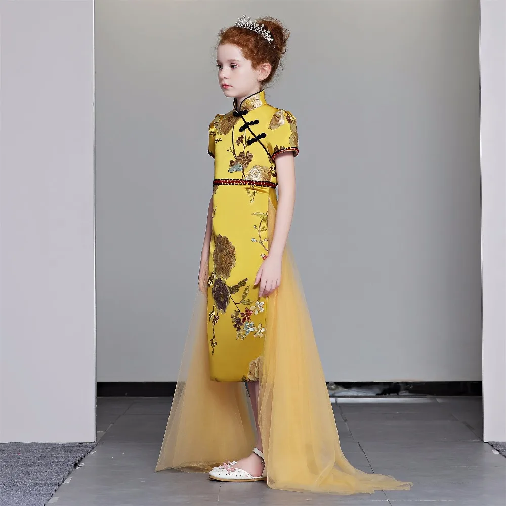 Marfoli New host Dress cheongsam For Prom Chinese style Model Dress for Girls First Communion Pageant Dress costume
Marfoli New host Dress cheongsam For Prom Chinese style Model Dress for Girls First Communion Pageant Dress costume