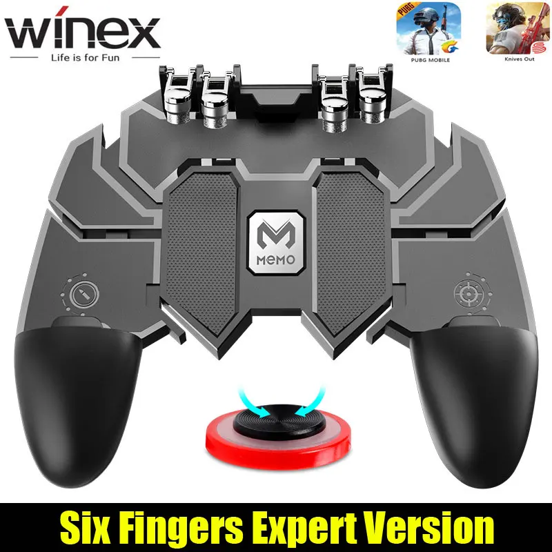 Gamepad Pubg Controller Mobile Free Android Joystick /Quality 6 Finger Game Pad Controller Game Players For Iphone Xiaomi
Gamepad Pubg Controller Mobile Free Android Joystick /Quality 6 Finger Game Pad Controller Game Players For Iphone Xiaomi