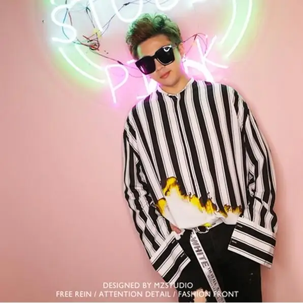 S-5XL 2017 Summer New Men's women clothing loose Black white striped flames Pure silk shirt plus size male singer Stage costumes
S-5XL 2017 Summer New Men's women clothing loose Black white striped flames Pure silk shirt plus size male singer Stage costumes