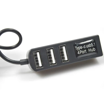 New Type-C To 4-Port USB 2.0 Hub USB 3.1 Adapter with Micro USB Port Charging For PC iMac Laptop Computer HUB USB Adapter
New Type-C To 4-Port USB 2.0 Hub USB 3.1 Adapter with Micro USB Port Charging For PC iMac Laptop Computer HUB USB Adapter