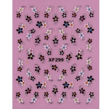 waterproof Water Transfer Nails Art Sticker Beautiful 3D flower design girl and women manicure tools Nail Wraps Decals XF299
waterproof Water Transfer Nails Art Sticker Beautiful 3D flower design girl and women manicure tools Nail Wraps Decals XF299