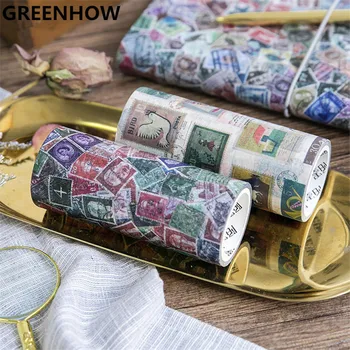 GREENHOW Vintage postmark tape DIY decoration scrapbooking masking tape adhesive tape kawaii stationery 6006
GREENHOW Vintage postmark tape DIY decoration scrapbooking masking tape adhesive tape kawaii stationery 6006