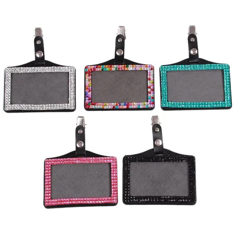 Rhinestone Bus IC Card Holder With Clip Employee Identity Card Badge Crystal Work Card ID Case (5 Colors Can Chose)
Rhinestone Bus IC Card Holder With Clip Employee Identity Card Badge Crystal Work Card ID Case (5 Colors Can Chose)