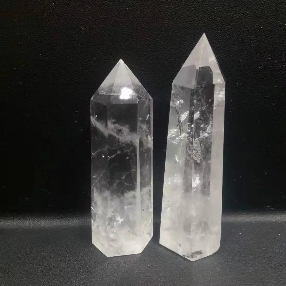 1 pcs natural clear quartz point white transparent polished tower healing wedding decoration
1 pcs natural clear quartz point white transparent polished tower healing wedding decoration