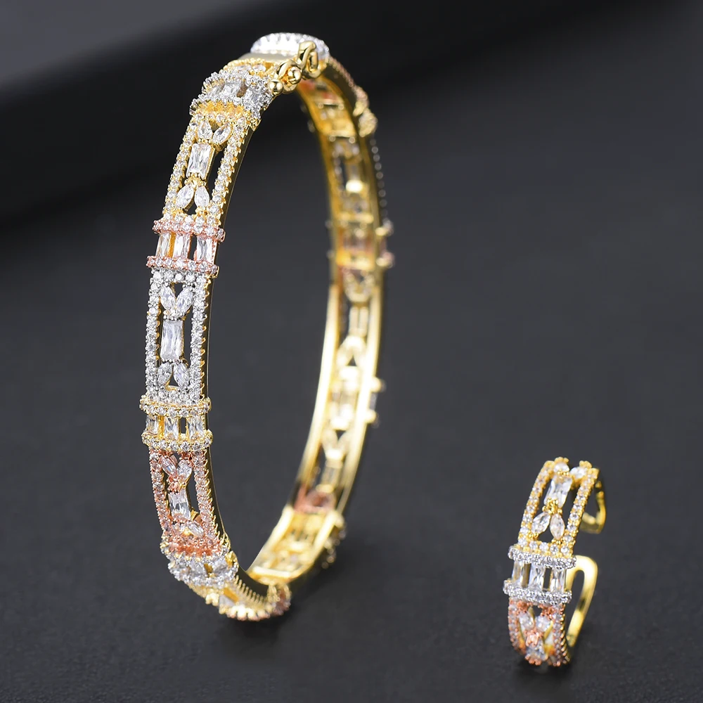 GODKI Luxury Unique African Bangle Ring Set Jewelry Sets For Women Wedding Cubic Zircon Crystal CZ Dubai Bridal Jewelry Set 2019
GODKI Luxury Unique African Bangle Ring Set Jewelry Sets For Women Wedding Cubic Zircon Crystal CZ Dubai Bridal Jewelry Set 2019