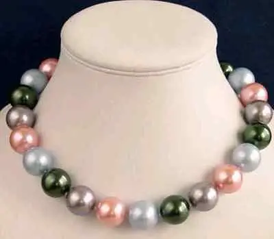 8MM MULTICOLOR SOUTH SEA SHELL PEARL NECKLACE 18" AAA style Fine Noble real Natural free shipping
8MM MULTICOLOR SOUTH SEA SHELL PEARL NECKLACE 18" AAA style Fine Noble real Natural free shipping