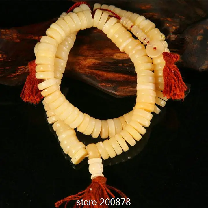 BRO517 Tibetan Oiled Beige Yak bone Hand-hold rosary 10X4mm 12x4mm Tibet Bone prayer Mala Beads Man Bracelets
BRO517 Tibetan Oiled Beige Yak bone Hand-hold rosary 10X4mm 12x4mm Tibet Bone prayer Mala Beads Man Bracelets