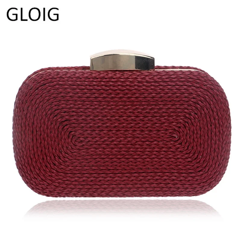 GLOIG Fashion Knitted Women Evening Bags PU Metal Chain Shoulder Handbags Mixed Color Small Party Wedding Day Clutches Purse
GLOIG Fashion Knitted Women Evening Bags PU Metal Chain Shoulder Handbags Mixed Color Small Party Wedding Day Clutches Purse