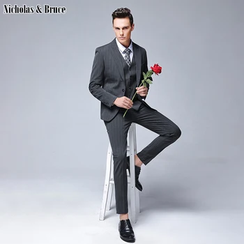 N&B Men Suit Set 2019 Slim Fit Mens Suits With Pants Classic 3 Piece Suit Wedding Blazer Dresses Large Tuxedo Dropshipping SR1
N&B Men Suit Set 2019 Slim Fit Mens Suits With Pants Classic 3 Piece Suit Wedding Blazer Dresses Large Tuxedo Dropshipping SR1