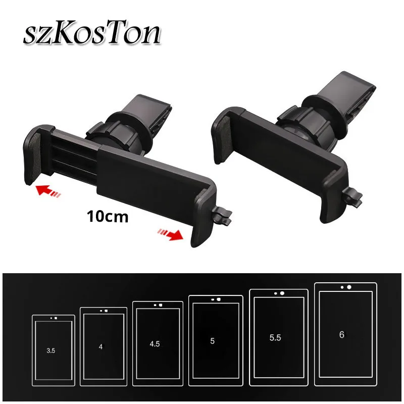 3.5 to 6 inch Car Mobile Phone Holder for iPhone 8 X 7 Mini Air Vent Mount Stand 360 Rotation Car Phone Holder for Phone in Car
3.5 to 6 inch Car Mobile Phone Holder for iPhone 8 X 7 Mini Air Vent Mount Stand 360 Rotation Car Phone Holder for Phone in Car