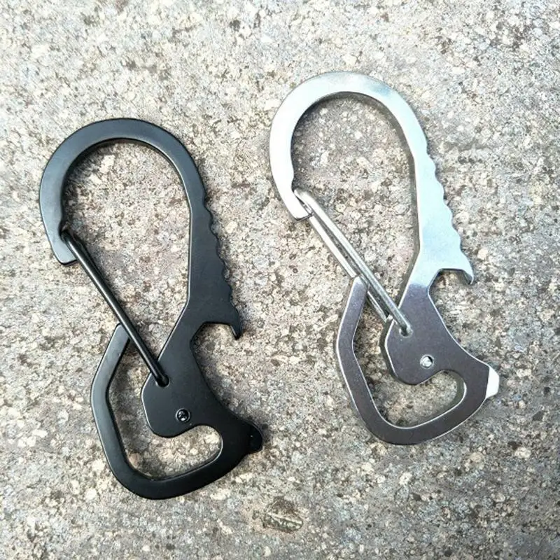 Outdoor Tools Carabiner Cap Lifter Hex Driver Bottle Opener Keychain Ring Climbing Accessories,EDC Card Tool Black, Silver
Outdoor Tools Carabiner Cap Lifter Hex Driver Bottle Opener Keychain Ring Climbing Accessories,EDC Card Tool Black, Silver