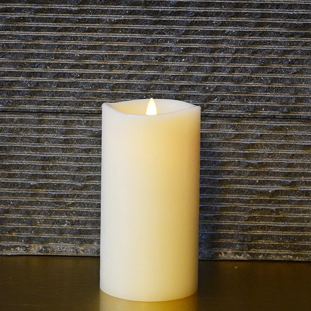 Ksperway Melted Edge Flameless Electronic Wax Pillar Battery Operated Candle with Timer and Remote-1pcs-3*6 inch
Ksperway Melted Edge Flameless Electronic Wax Pillar Battery Operated Candle with Timer and Remote-1pcs-3*6 inch