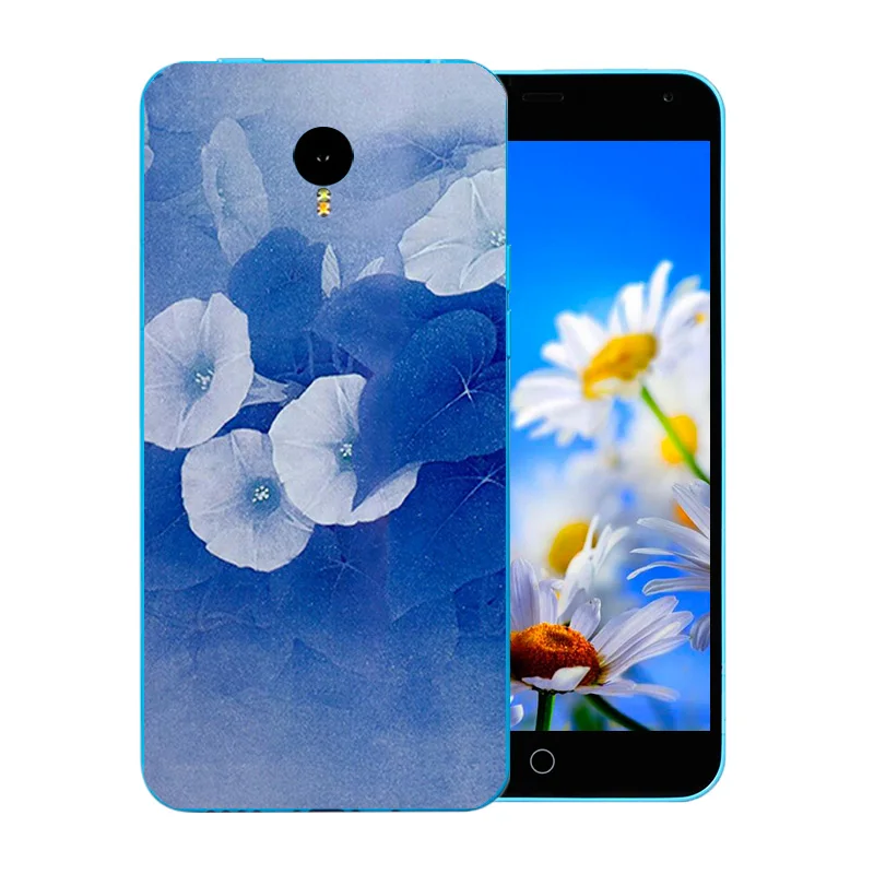 5 дюймов для Meizu M1 Note чехлы телефонов силикон мягкий TPU NOTE Meilan 1 Blossom Pattern Матовая