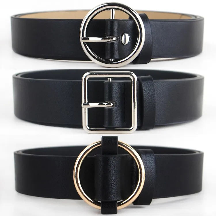HOT Circle Pin Buckles Belt Female Deduction Side Gold Buckle Jeans Wild Belts For Women Fashion Students Simple Casual Trousers
HOT Circle Pin Buckles Belt Female Deduction Side Gold Buckle Jeans Wild Belts For Women Fashion Students Simple Casual Trousers
