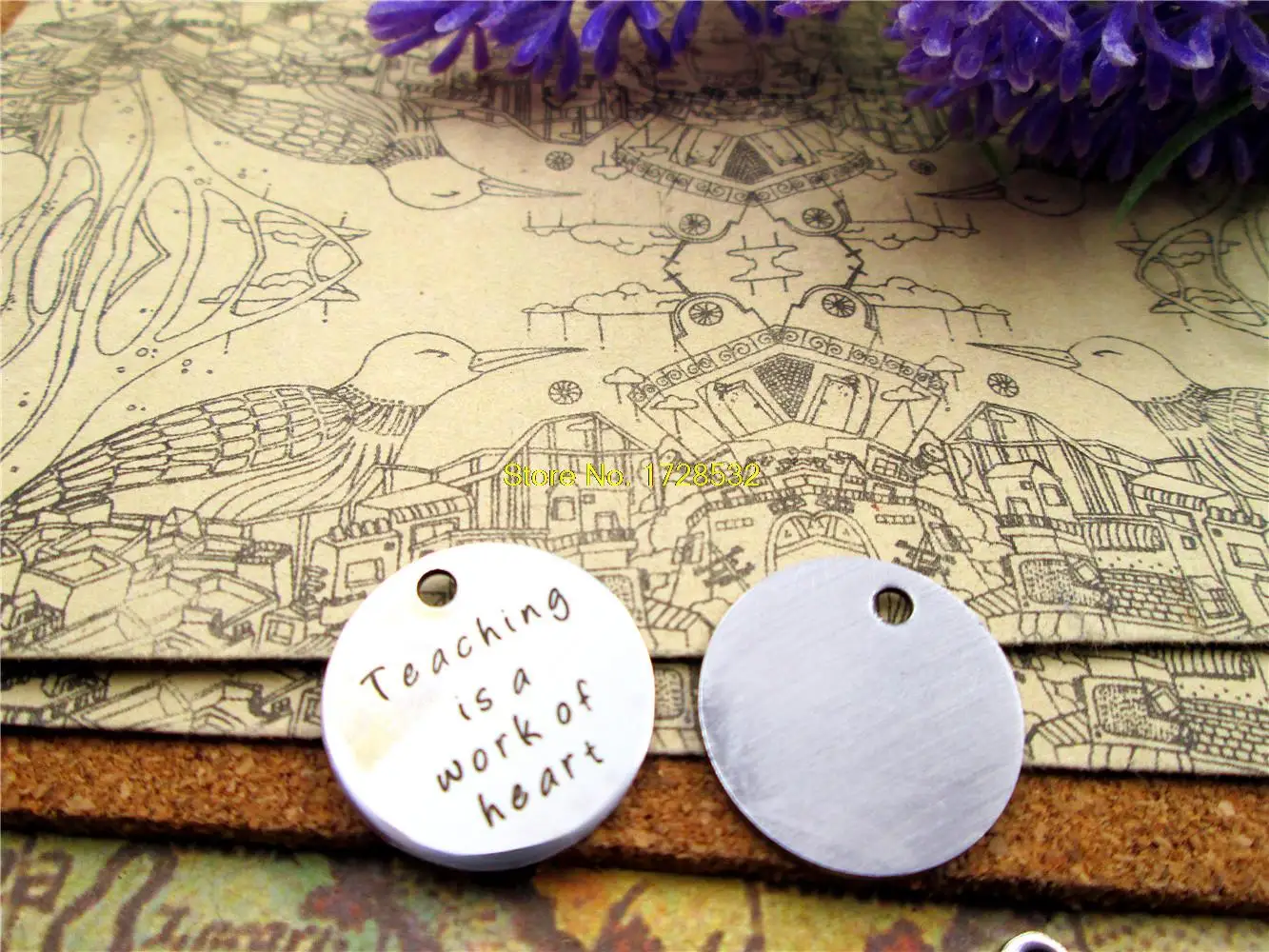 20pcs--20mm stainless steel circle round "teaching is a work of heart" version 2 one side DIY Charms Pendants
20pcs--20mm stainless steel circle round "teaching is a work of heart" version 2 one side DIY Charms Pendants