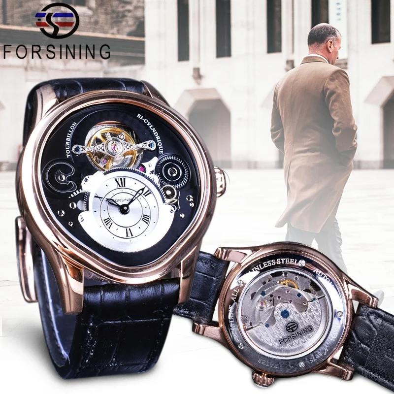 Forsining Rose Gold Tourbillion Genuine Leather Men Mechanical Full Steel Case Watch with Gift Box
Forsining Rose Gold Tourbillion Genuine Leather Men Mechanical Full Steel Case Watch with Gift Box