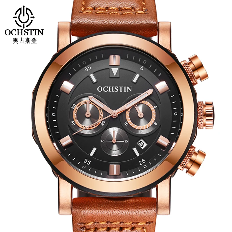 OCHSTIN Reloj Hombre 2017 Mens Watches Top Brand Luxury Sport Watch Men Waterproof Quartz Wristwatches for Men Clock Male Hour