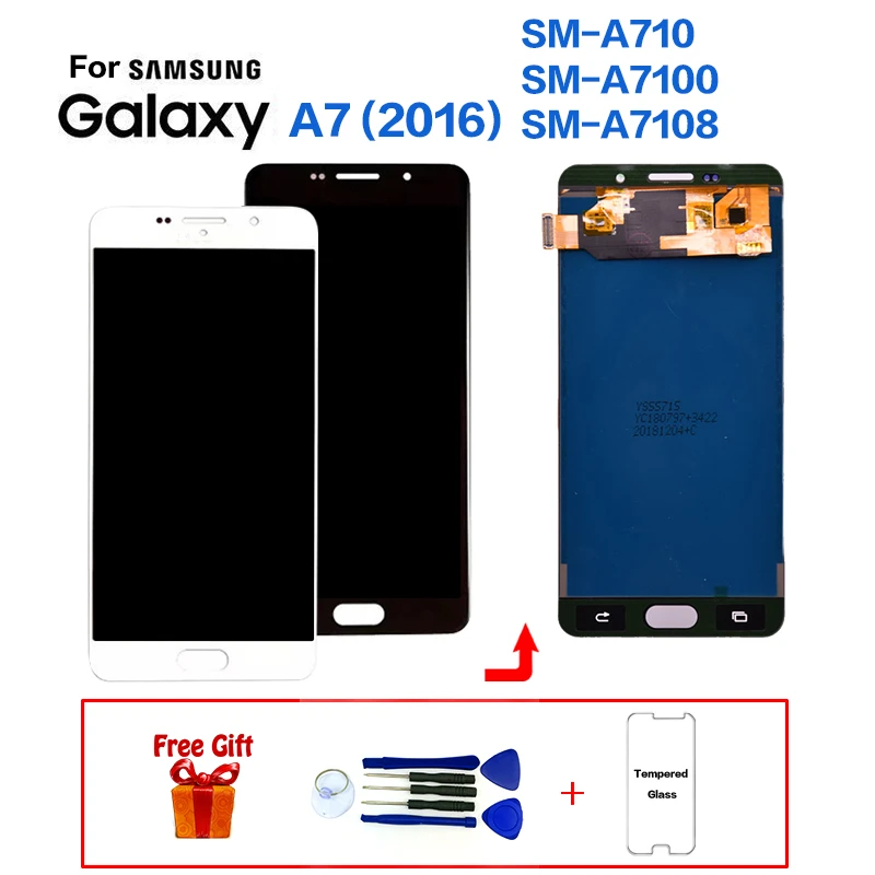 TFT For Samsung Galaxy A7 (2016) SM-A710F display lcd module for Samsung A710FD A7100 A7108 LCD Display Screen replacement
TFT For Samsung Galaxy A7 (2016) SM-A710F display lcd module for Samsung A710FD A7100 A7108 LCD Display Screen replacement
