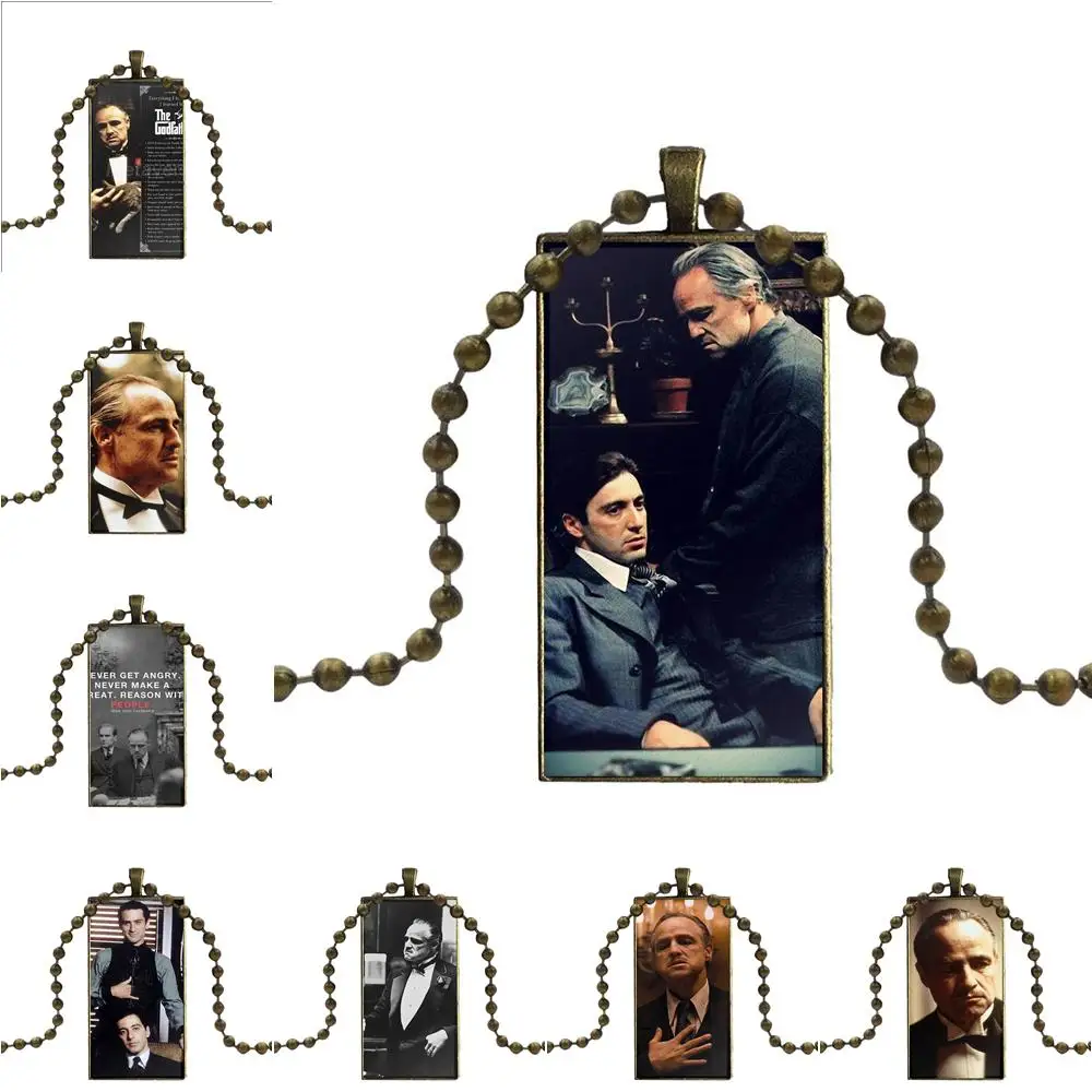 Design Godfather Glass Cabochon Choker Pendant Rectangle Necklace Bronze Color Jewelry For Girls Gift
Design Godfather Glass Cabochon Choker Pendant Rectangle Necklace Bronze Color Jewelry For Girls Gift