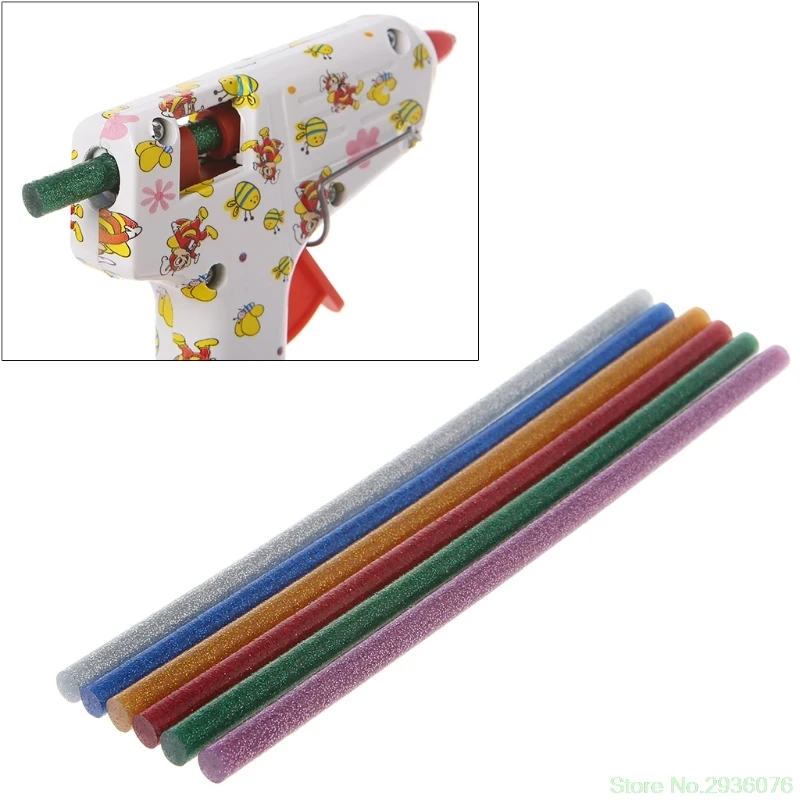 New 6pcs Hot Melt Glue Stick Mixed Color Glitter 7mm For DIY Craft Toys Repair Tools Drop Ship 11
New 6pcs Hot Melt Glue Stick Mixed Color Glitter 7mm For DIY Craft Toys Repair Tools Drop Ship 11