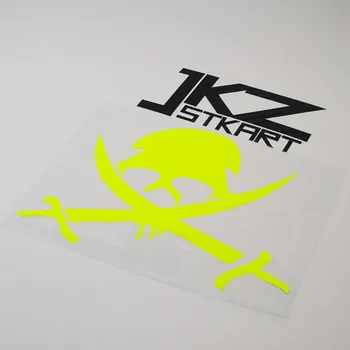 

JKZ STKART Vinyl Die Cut Sticker Car Decal Pirate Skull and Cross Knives 11x9cm for Motor Bike Laptop Helmet Decorated Stickers