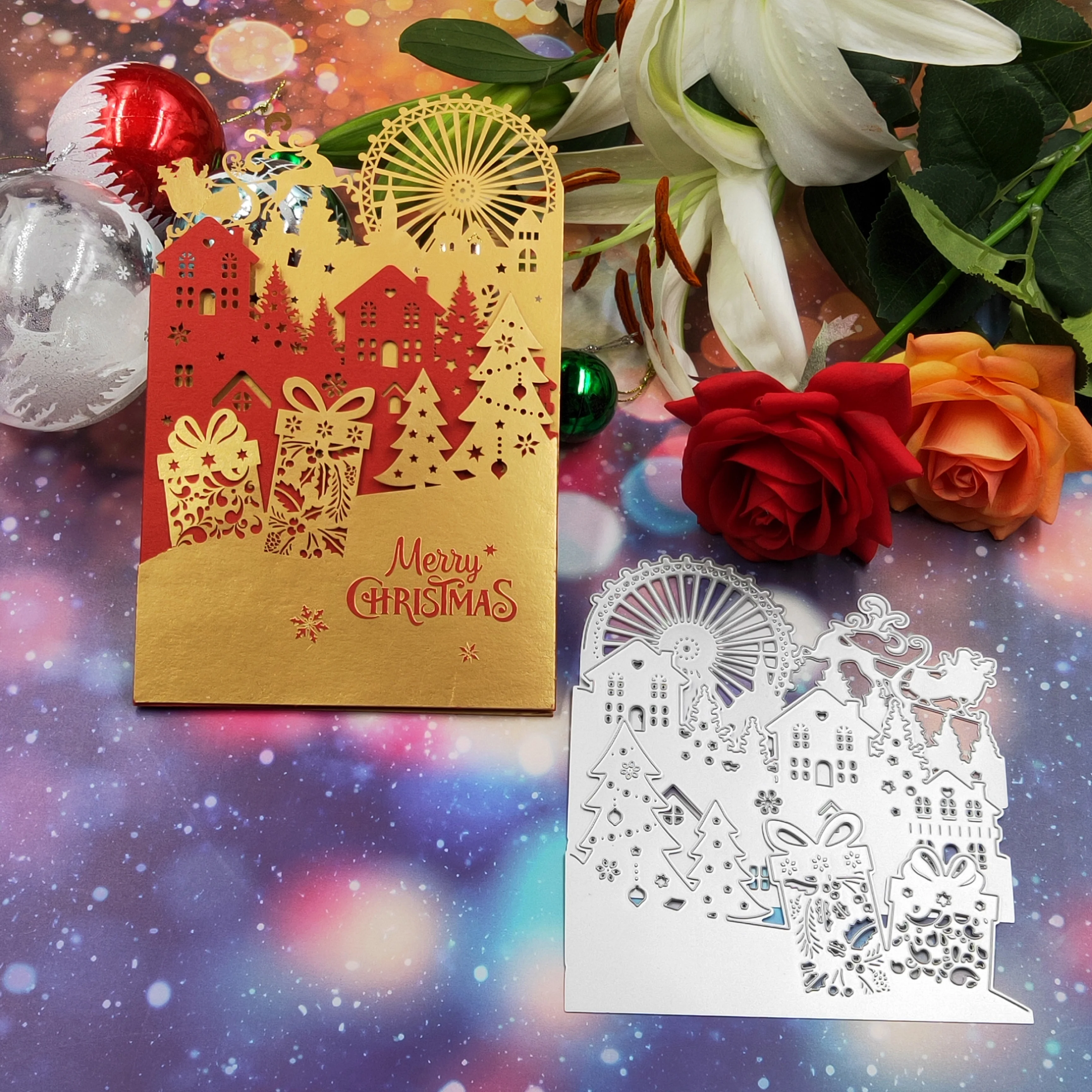 Christmas greeting cardMetal Cutting Dies Scrapbooking New 2019 DIY Scrapbooking photo album Decorative Embossing DIY Paper Card
Christmas greeting cardMetal Cutting Dies Scrapbooking New 2019 DIY Scrapbooking photo album Decorative Embossing DIY Paper Card