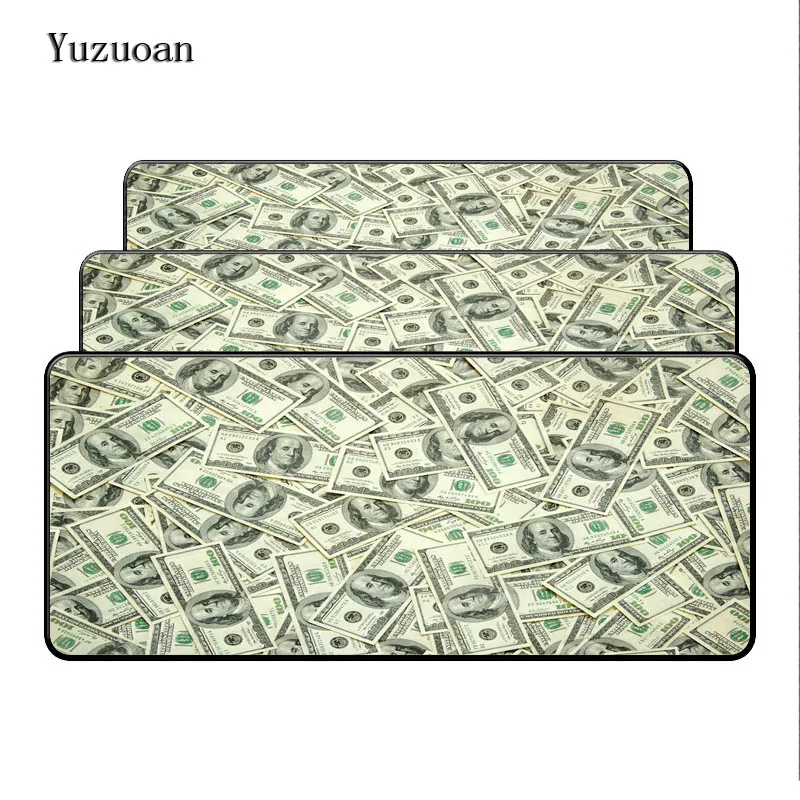 Yuzuoan USD валютный доллар высокая скорость Блокировка края резиновая коврик для