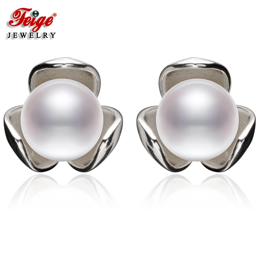 FEIGE New Arrival 8-9mm White Natural Freshwater Pearls Stud Earrings for Women's 925 Sterling Silver Earrings Pearl Jewelry
FEIGE New Arrival 8-9mm White Natural Freshwater Pearls Stud Earrings for Women's 925 Sterling Silver Earrings Pearl Jewelry