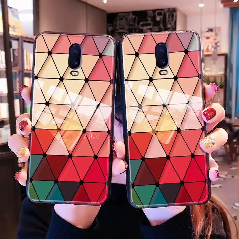Luxury Multi-colored Fashion Tempered Glass Phone Case For OPPO R7 R9 R11 R15 R17 Pro Reno 10 Find X TPU Strap Rainbow Case
Luxury Multi-colored Fashion Tempered Glass Phone Case For OPPO R7 R9 R11 R15 R17 Pro Reno 10 Find X TPU Strap Rainbow Case