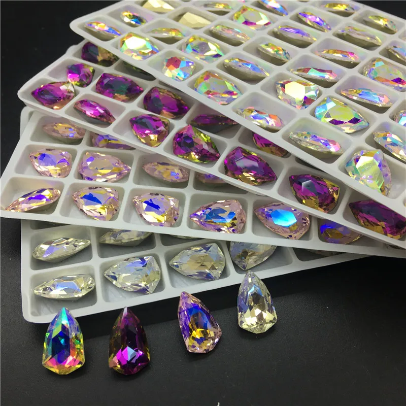 Topstone K9 Glass Crystal Shield Shape 9x14mm Pointed Back Rhinestones Paradise Light Moonlight Heliotrope Multi Colors
Topstone K9 Glass Crystal Shield Shape 9x14mm Pointed Back Rhinestones Paradise Light Moonlight Heliotrope Multi Colors