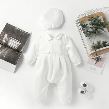 New Arriving 2 Style Available Lace Decoration Getleman Formal Christening Dress Baby Boy Baptism Dress with Bonet
New Arriving 2 Style Available Lace Decoration Getleman Formal Christening Dress Baby Boy Baptism Dress with Bonet